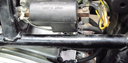Honda 750 ignition coil under tank